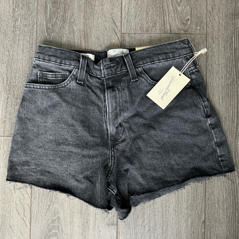 Black High Rise Denim Short (NWT)